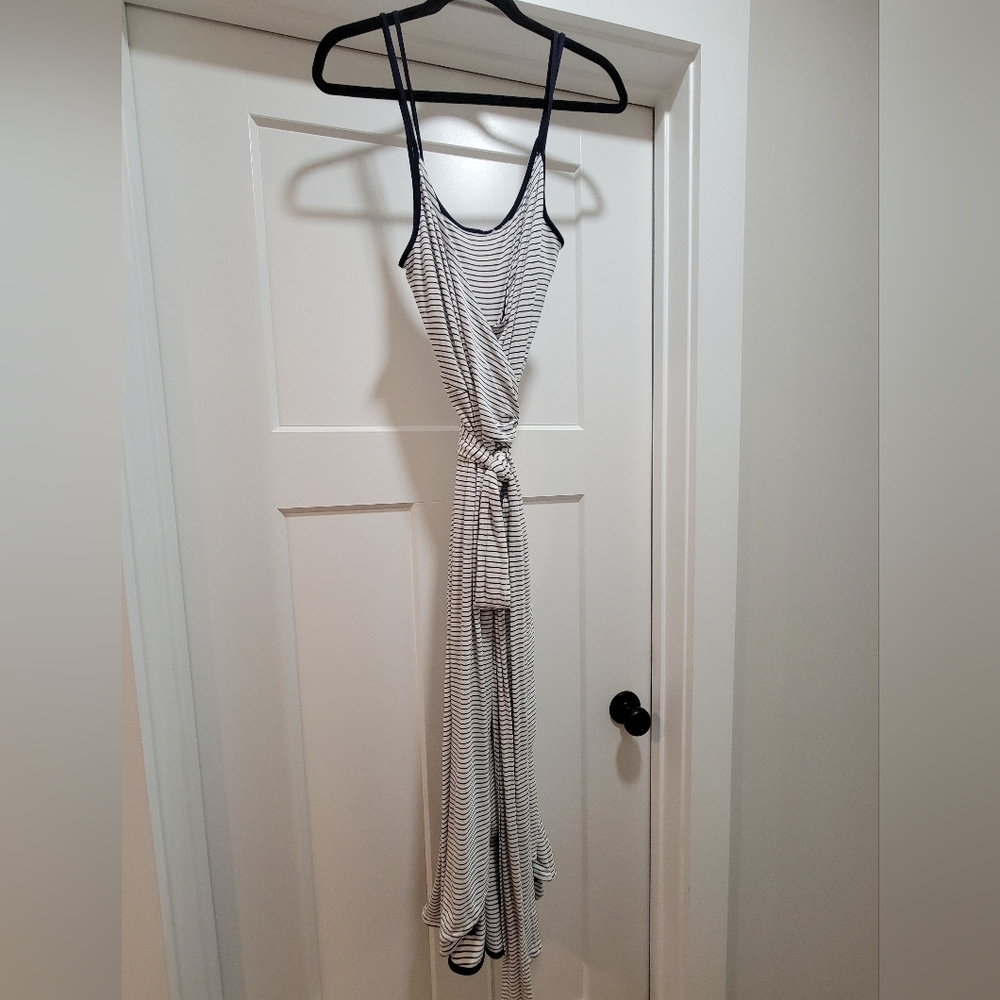 Striped Wrap Sundress
